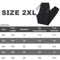 thumbnail image 3 of Black Warm Joggers Slim Fit Sweatpants Track Pants With Zipper Pockets For Mens-2Xl, 3 of 4