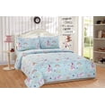 thumbnail image 3 of Fancy Linen 5pc Twin Comforter Set Castle Unicorn Blue Pink Purple White Yellow, 3 of 3