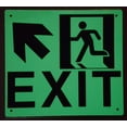 thumbnail image 2 of Exit ARROW UP LEFT SIGN(Glow In the dark sign - Photoluminescent ,High Intensity, ALUMINIUM 9x10 ,Rust Free ), 2 of 2