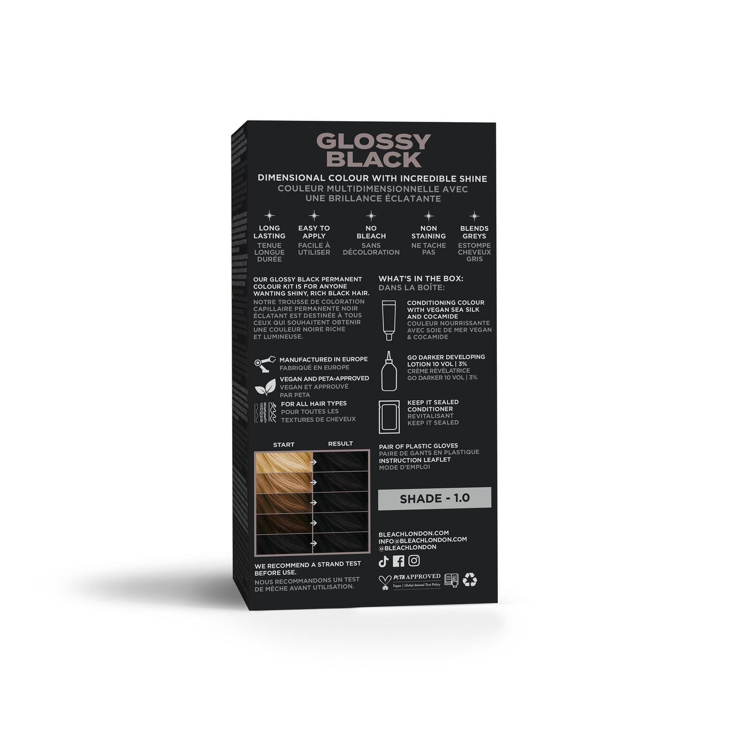 Bleach London Glossy Black Permanent Kit