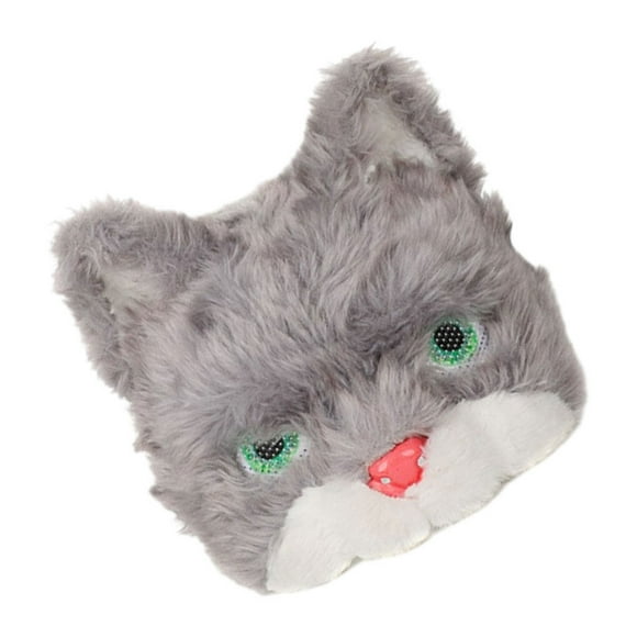 Plush Cat Mask Half Eye Mask Realistic Performance Prom for Festival Costume Cosplay Accessories