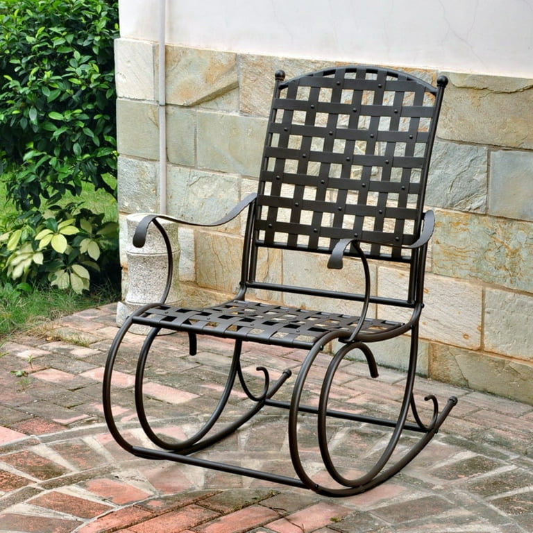 International Caravan Santa Fe Iron Nailhead Rocker International Caravan Santa Fe Iron Nailhead Rocker