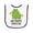 White and Black, variant on Inktastic My Poppy Loves Me Grandson Frog Baby Terry Cloth Bib
