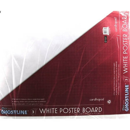 GhostLine Poster Board, 22" x 28", 3pk