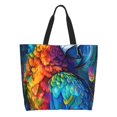 thumbnail image 1 of Easygdp Colorful Parrot Jungle Dream Bolsas Tote para Mujer, Bolsos de Hombro para Viaje, Bolsos de Mano de Gran Capacidad para Compras y Trabajo, 1 of 8