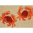 thumbnail image 2 of Liora Manne Frontporch Crabs Indoor Outdoor Area Rug Natural, 2 of 6