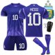 thumbnail image 4 of Uniforme de fútbol Heldig Argentina visitante 10 Messi 11 Di María 22 Lautaro 21 Di Bala Copa del Mundo, 4 of 6
