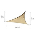 thumbnail image 4 of Backyard Sun Shade Sail Awning Cover With Ropes Accessories Garden For Patios, 4 of 4