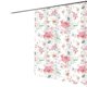thumbnail image 5 of Cortina de ducha de 180 x 200 cm con 12 ganchos de secado rápido (Rose Manor), tela de poliéster impermeable y lavable a máquina, cortinas de baño, 5 of 5