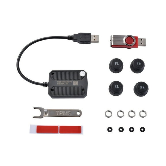 Android Wireless TPMS Tire Pressure Monitoring System with 4 External Sensors