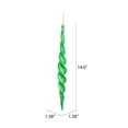 thumbnail image 2 of Vickerman 14.6" Green Shiny Spiral Icicle Christmas Ornament, Pack of 2, 2 of 4