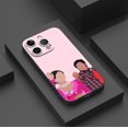 thumbnail image 3 of Máxima protección con un toque especial: funda plateada para iPhone de doble capa con estampado gráfico moderno y arenado para iPhone 15 Pro Max 14 13 12 Pro 11, 3 of 4
