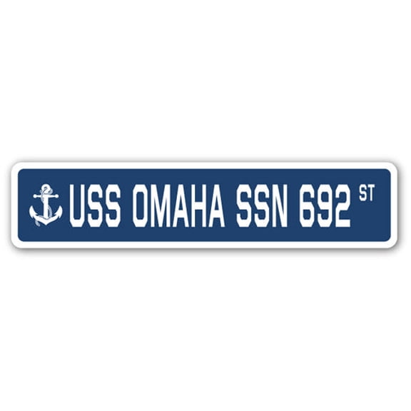 USS OMAHA SSN 692 Street Sign us navy ship veteran sailor gift