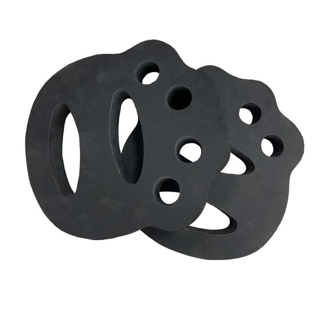 2 piezas Discos de ejercicio acuático paletas de natación profesionales aletas de mano versátiles Discos de agua para el ejercicio mujeres adultos Negro