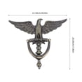 thumbnail image 2 of PTOOTP 1Set Zinc Alloy Door Knocker in Golden for Exterior Decoration and Security, 2 of 8