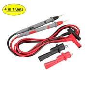 Uxcell 20A Banana Plug Digital Multimeter Probe Test Leads Cable 4 in 1 Set
