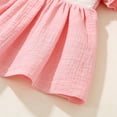 thumbnail image 4 of Toddler Summer Dresses for Girls Puff Sleeve Cute Embroidery Girls Casual Dresses Kids 2-3 Years, 4 of 6