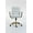 White, variant on DELMANGO Faux Leather Home Office Desk Chair with Padded Seat & Armrests, Gold Base Vanity Swivel Chair with Adjustable Height and Wheels, Green