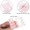 thumbnail image 4 of Langgg 6pcs Plastic Small Claw Clips For Thin Hair Available In Multiple Colors Easy To Lightweight purple white orange 1Set, 4 of 6