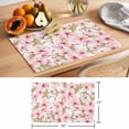 thumbnail image 6 of Spring Peach Blossom Placemats Set of 12, Country Pink Floral Farm Non-Slip Place Mats Washable Table Mats for Kitchen Dining Table Decorations Indoor/Outdoor, 6 of 9