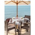 thumbnail image 4 of Square Outdoor Tablecloth with Umbrella Hole Brown Plaid Father's Day Outside Table Cloth Waterproof Patio Table Cover Checkered Farmhouse Art Zipper Tablecloths for Picnic Party Camping 54x54 Inch, 4 of 8