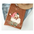 thumbnail image 5 of Vintage Santa Face Christmas Graphic Print T-Shirt | Retro Holiday Design | Comfort Colors Watermelon Tee, 5 of 7