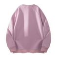thumbnail image 3 of Atogsazn Men's Oversized Sweatshirt Casual Long Sleeve Pullover Sweatshirts Athletic Running Blouse Tops Outfit 01-Pink L Fashion, 3 of 4