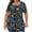 Navy Plus Size Womens Tops Clearance, variant on Plus Size Lounge Tops for Women,Square Neckline Breathable Tunic Tops,Floral Print Short Sleeve Summer Flowy Pleated Blouse ,L-5XL