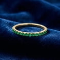 thumbnail image 5 of Pompeii 1/2Ct Emerald Eternity Ring Anniversary Band 10k Yellow Gold (,), 5 of 6