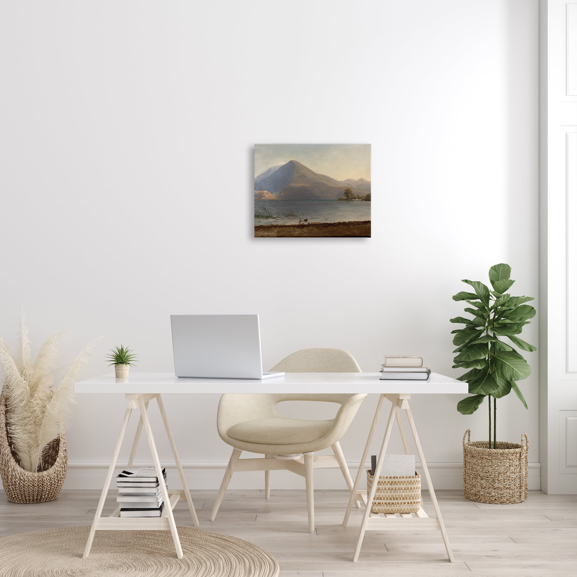 Stupell Industries On the Hudson Traditional Albert Bierstadt Painting Painting Gallery Wrapped Canvas Print Wall Art, Design by one1000paintings