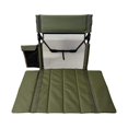 thumbnail image 1 of Una silla plegable ligera con respaldo, perfecta para la playa o para acampar. Verde, 1 of 9