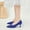 Blue, variant on Womens Pointed Toe Kitten Heel Shoes - Breathable Mesh Slip-on Comfortable Beige Pumps for All-Day Wear, Size 5.5-10.5 (Eur 36-43),Size 40