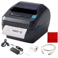 thumbnail image 1 of Impresora térmica directa de etiquetas, recibos y códigos de barras Zebra GX420D - 1 año de garantía - con cable USB 2.0, rollo de etiquetas de 4x6, 24 unidades - Conectividad USB, serial y Ethernet (, 1 of 5