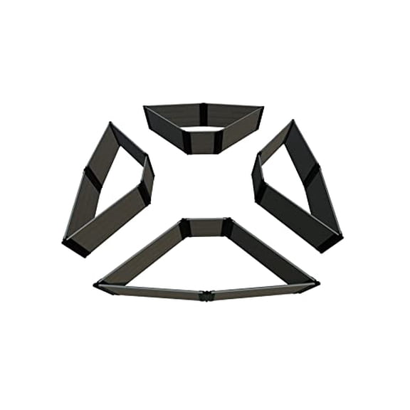 WEATHERED WOOD 12' x 12' x 22" 'ELIZABETHAN GARDEN' RAISED GARDEN BED (4-SIDED TRIANGLE)