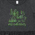 thumbnail image 4 of Inktastic Life's Better Mountains Girls Toddler Dress, 4 of 5