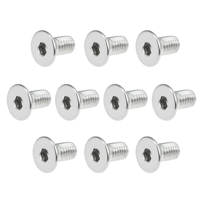 Tornillos de cabeza plana M5x10mm, tornillo hexagonal interno, sujetadores de acero inoxidable 304, 40 Pcs