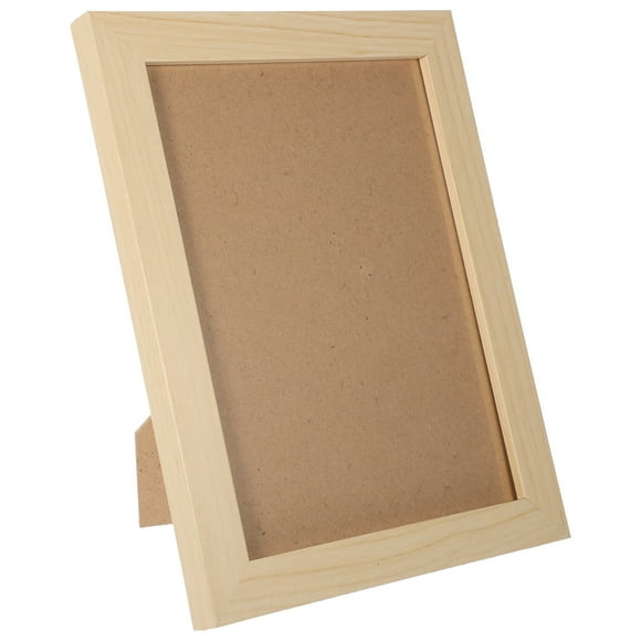 Mobutofu Natural Wood Photo Frame for Living Room with Standing Features 1Set