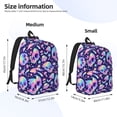 thumbnail image 3 of Lsque crystal Skull mushroom Pattern Canvas Daypack, Durable Backpack, High-quality Versatile Backpack,Vintage Compact Backpack-Small, 3 of 6
