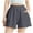 Gray, variant on PIWHJQK Women Athletic Gym Yoga Shorts Women's 5 Inch Loose Style Solid Workout Shorts With Pockets Yoga Bottoms