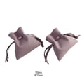 thumbnail image 4 of fashionhome 50 Pieces Gift Bag Portable Drawstring Solid Color Candy Ring Jewelry Cellphone Storage Pouch Pocket Organizer Wine Red Light Coffee, 4 of 6
