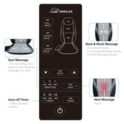 Snailax Shiatsu Back Massager with Heat for Pain Relief, Deep Kneading Massage Pad for Office Home Use