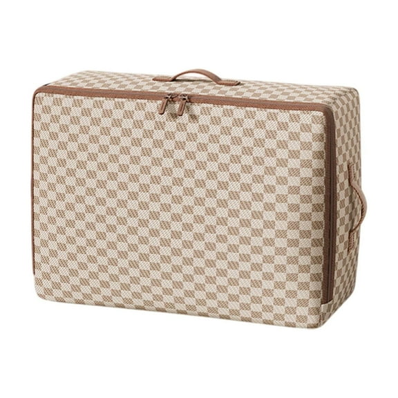 Large Storage Bags, Foldable Closet Organizer Storage Containers Thick Fabric Clothe Storage Bins with Reinforced Handle for Clothing, Blanket, Comforters, Beddings