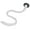 Grey, variant on YAHHU Flexible Washer Door Prop Magnetic Front Load Washing Machine Door Holder Universal (16.93 inches / 43 cm) Black