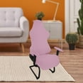 thumbnail image 4 of Stretch Gaming Chair Cover Solid Color Washable Ergonomic Polyester Dust light pink, 4 of 7