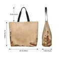 thumbnail image 5 of Kdxio Engraved Coffee On Kraft Paper Casual Tote Bags Women Big Capacity Shoulder Bag for Women Travel Shoulder Bags Handbags, 5 of 8