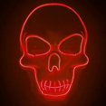 thumbnail image 3 of Máscara KAIYANG de esqueleto de Halloween con luz LED y 3 modos de flash color rojo, 3 of 5