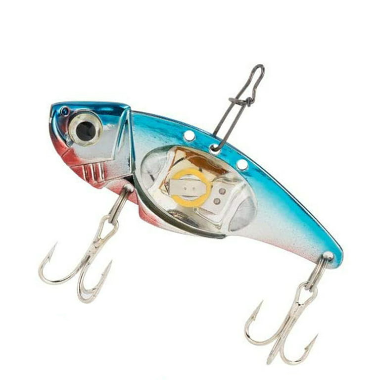 Cheers.US 8cm Metal Electric Fishing Lure Bait LED Light Lure Tackle for  Freshwater Saltwater Bass Trout Fishing Gifts for Men