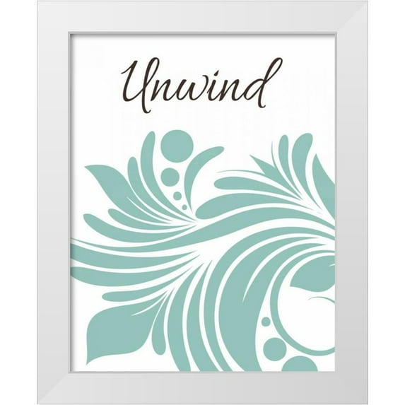 Robinson, Tamara 15x18 White Modern Wood Framed Museum Art Print Titled - Bath Unwind Swirl