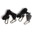 thumbnail image 4 of Hydro Crunch 106006 D940003500 Perchas De Trinquete Ajustables De 1/8"" Para Reflectores Hidropónicos Y Accesorios De Iluminación De Cultivo (Juego De 2 Soportes De 150 Libras) Negro, 4 of 5