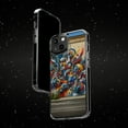 thumbnail image 6 of DistinctInk Hybrid (Acrylic / TPU) Clear Slim Fit Case for Apple iPhone 13 (6.1" Screen) - "Colorful Streets: A Vibrant Expression of Urban Art", 6 of 8